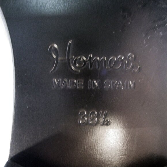 HOMERS ARTISAN $450 Leather Ankle Boots Booties 38.5/8.5 - Made in SPAIN - NWOB - Picture 8 of 9